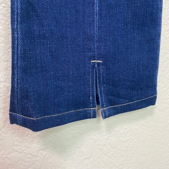 L AGENCE High Rise Beatrix Flare Bootcut Jeans Dark Wash Split Hem Size 27 - Picture 5 of 10